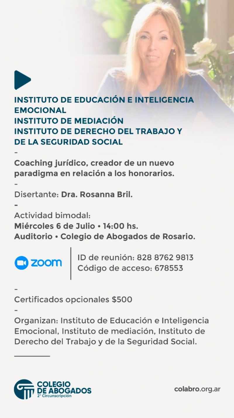 COACHING JURÍDICO, CREADOR DE UN NUEVO PARADIGMA EN RELACIÓN A LOS HONORARIOS - 06/07/2022